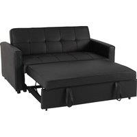 Furnishings For Less UK Astoria 2 Seater Faux Leather Sofa Bed Black