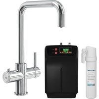 Balterley 3 in 1 Instant Hot Water Kitchen Sink Tap Tank & Filter Chrome in Silver
