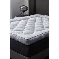 Ezysleep 4 Inch Shredded memory foam mattress topper in Light Grey | Size: Super King