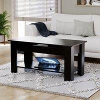 Home Discount Vida Designs Lift Up Coffee Table Storage Living Room Furniture in Black