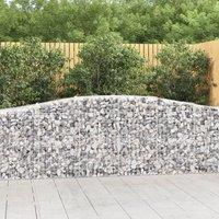 Arched Gabion Baskets 25 pcs 400x50x80/100 cm Galvanised Iron
