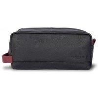 Silver Street London Men's Santiago Leather Washbag in Black