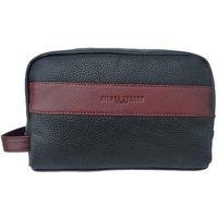 Silver Street London Men's Walter Leather Washbag in Wine