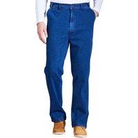 Chums Men's High-Rise Denim Elasticated Waist Stretch Fabric Cotton Jeans in Blue | Size: 46R
