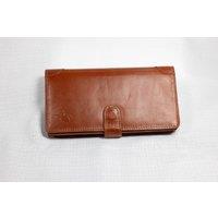 Alexander Pace Men's 'Alfred Long ' Leather Vintage Wallet in Tan
