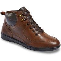 Chums Women's Wide Fit Waterproof Leather Boot in Brown | Size: 5