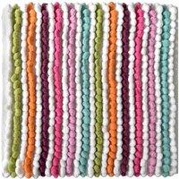 Allure Bath Fashions Striped Chunky Bobble Shower Mat