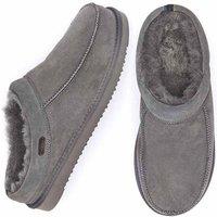 Moshulu 'Dorper' Men's Suede Cosy Mule Slippers in Grey | Size: 8