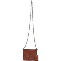 Vintage Mini Leather Cross Body Shoulder Bag With Chain Strap