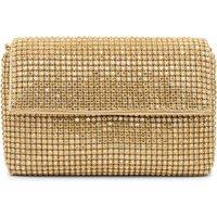 Diamante 'Donatella' Fold Over Soft Clutch Bag