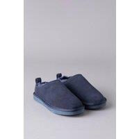 Lakeland Leather Women's ' Sheepskin Clog Slippers in Navy | Size: 4