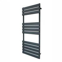 Monstershop Flat Panel Towel Radiator - 1200mm x 500mm - Anthracite Grey