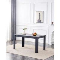 KOSY KOALA Dining Table Dark Grey Wood Kitchen Place for 4 Seats, Dining Table Only (Dark Grey H 75 x L 117 x W 77 cm)