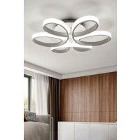 74cm Modern White Acrylic Petal LED Semi Ceiling Light