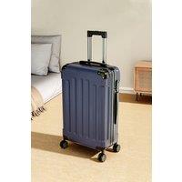 Modern Hardside Spinner Suitcase with Combination Lock, 24" Blue
