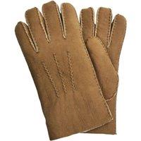 Infinity Leather Men's Luxury Sheepskin Suede Leather Gloves in Tan | Size: Small