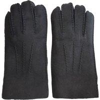 Infinity Leather Men's Luxury Sheepskin Suede Leather Gloves in Black | Size: XL