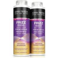 John Frieda Women's Frizz Ease Recovery' Shampoo & Conditioner' Duo, 500ml in Purple