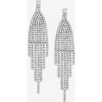 Jon Richard Women's Hematite Plated & Crystal Statement Earrings in Black