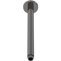 Balterley Round Ceiling Mount Shower Arm - 300mm - Brushed Pewter in Silver