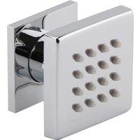 Balterley Shower Accessories Modern Square Body Jet Chrome in Silver