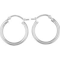 Harfi Women's Sterling Silver 20mm Sleeper Creole-Hinged Hoop Earrings