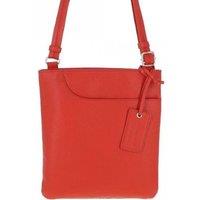 Curve Zip Top Leather Cross Body Bag