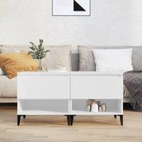Berkfield Home Side Tables 2 pcs White 50x46x50 cm Engineered Wood | Size: 50 x 46 x 50 cm