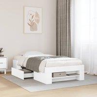 Berkfield Home Bed Frame without Mattress White 90x200 cm Engineered Wood