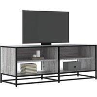 Berkfield Home TV Cabinet Grey Sonoma 120.5x40x46 cm Engineered Wood & Metal