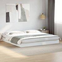 Berkfield Home Bed Frame without Mattress White 180x200 cm Super King Engineered Wood
