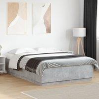 Berkfield Home Bed Frame without Mattress Concrete Grey 150x200 cm King Size