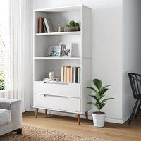 Berkfield Home Bookcase MOLDE White 85x35x170, 5 cm Solid Wood Pine