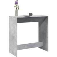 Berkfield Home Bar Table Concrete Grey 102x50x103.5 cm Engineered Wood