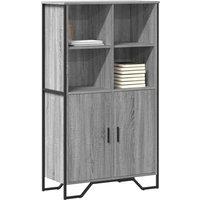 Berkfield Home Highboard Grey Sonoma 79.5x35.5x137.5 cm Engineered wood