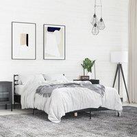 Berkfield Home Bed Frame without Mattress Black 120x200 cm | Size: Small Double