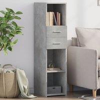 Berkfield Home Highboard Concrete Grey 30x42.5x124 cm Engineered Wood