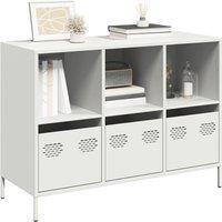 Berkfield Home Sideboard White 101.5x39x73.5 cm Cold-rolled Steel