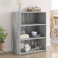 Berkfield Home Sideboard Grey Sonoma 70x41x93 cm Engineered Wood | Size: 70 x 41 x 93 cm