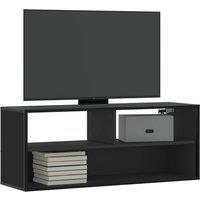 Berkfield Home TV Cabinet Black 100x31x39.5 cm Engineered Wood & Metal