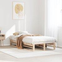 Berkfield Home Bed Frame without Mattress 90x200 cm Solid Wood Pine in Brown