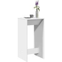 Berkfield Home Bar Table White 51x50x103.5 cm Engineered Wood