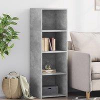 Berkfield Home Highboard Concrete Grey 40x41x124 cm Engineered Wood | Size: 40 x 41 x 124 cm
