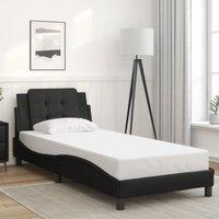 Bed Frame without Mattress Black 80x200 cm Faux Leather