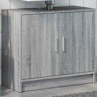 Berkfield Home Sink Cabinet Grey Sonoma 63x29x55 cm Engineered Wood | Size: 63 x 29 x 55 cm