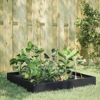 Berkfield Home Garden Raised Bed Black 100x100x26 cm Steel | Size: 100 x 100 x 26 cm
