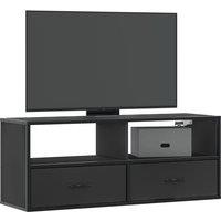 Berkfield Home TV Cabinet Black 100x31x39.5 cm Engineered Wood & Metal
