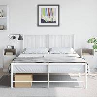 Berkfield Home Bedside Cabinets 2 pcs White 34.5x39x62 cm Steel