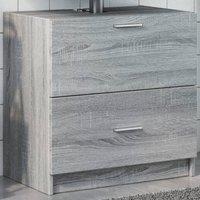 Berkfield Home Sink Cabinet Grey Sonoma 59x37x59 cm Engineered Wood | Size: 59 x 37 x 59 cm