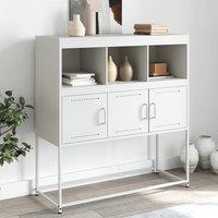 Berkfield Home Sideboard White 100.5x39x107 cm Steel